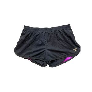 Umbro Shorts Womens Extra Large (33x3.5) Black Drawstring Running Workout Ladies